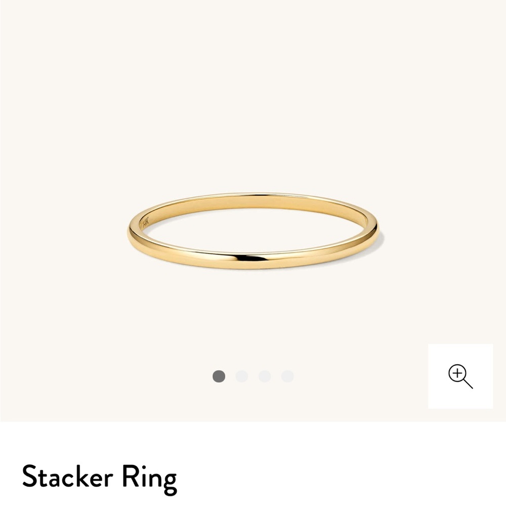 MEJURI STACKER RING GOLD SIZE 4